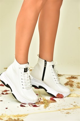 Beyaz  Dolgu Taban Sneaker Kadın Spor N239002309